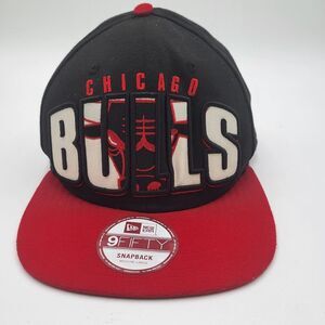 Chicago Bulls New Era 9Fifty Snapback M-L Black Hat Hardwood Classics Windy City